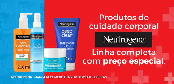 Neutrogena é na Farmácia Carvalho