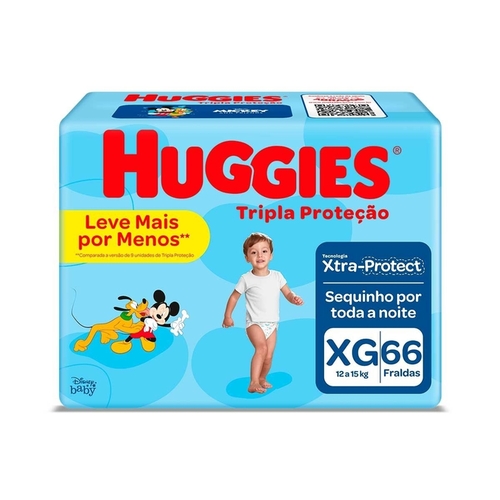 FRD HUGGIES TRIPLA PROTECAO HIPER XG/66