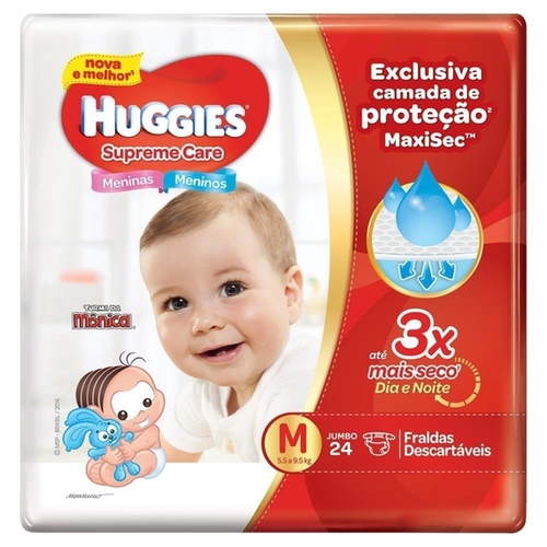 FRD HUGGIES SUPREME CARE JUMBO M/24