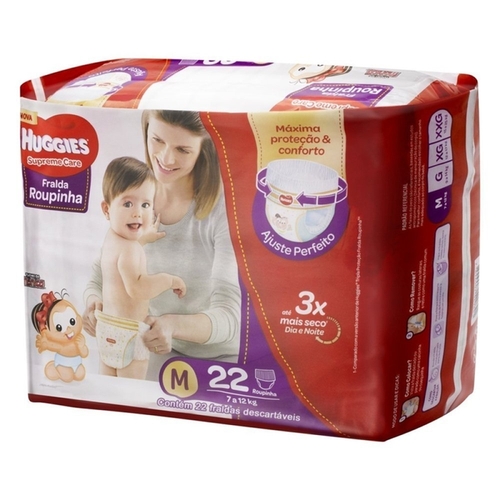 FRD HUGGIES SUP. CARE ROUPA JUMBO M/22