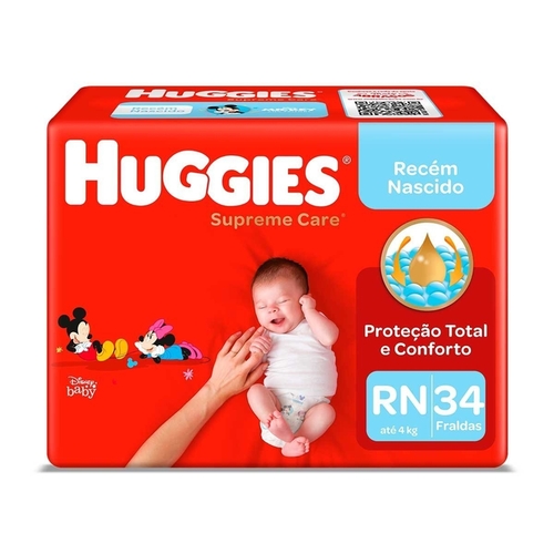 FRD HUGGIES SUPREME CARE MEGA RN/34
