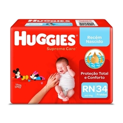 FRD HUGGIES SUPREME CARE MEGA RN/34
