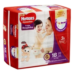 FRD HUGGIES SUP. CARE ROUPA JUMBO G/18