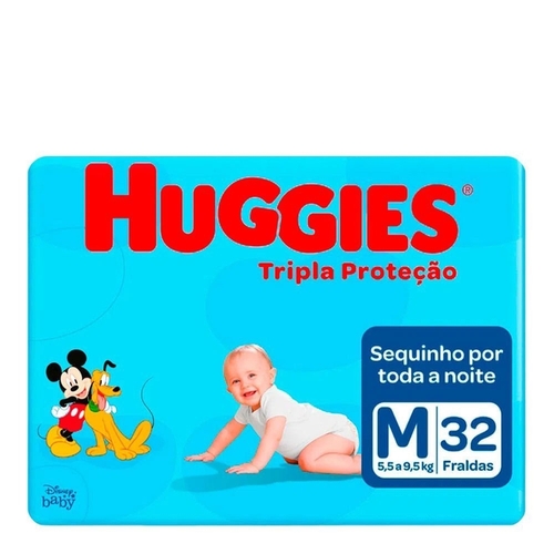 FRD HUGGIES TRIPLA PROTECAO JUMBO M/32