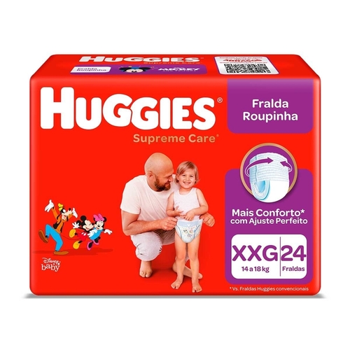 FRD HUGGIES SUP. CARE ROUPA MEGA XXG/24