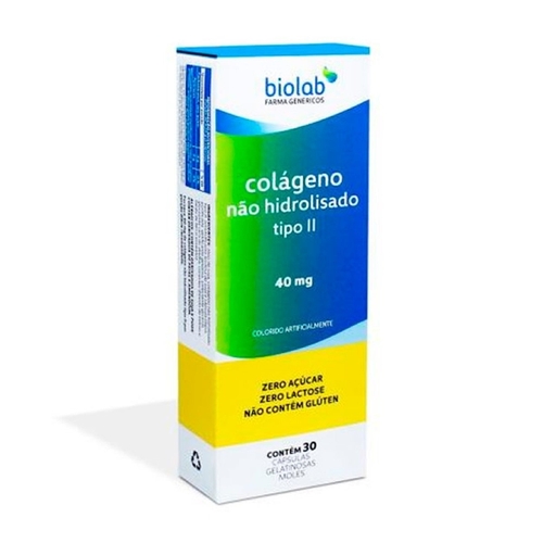 COLAGENO HIDROLISADO TIPO II 40MG C/30 CAPS