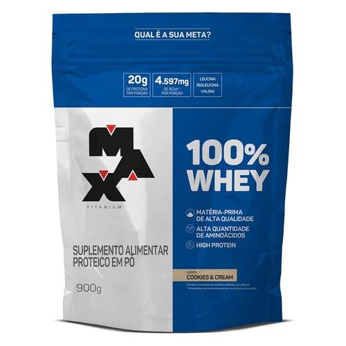 100% WHEY REFIL COOKIES E CREAM 900G