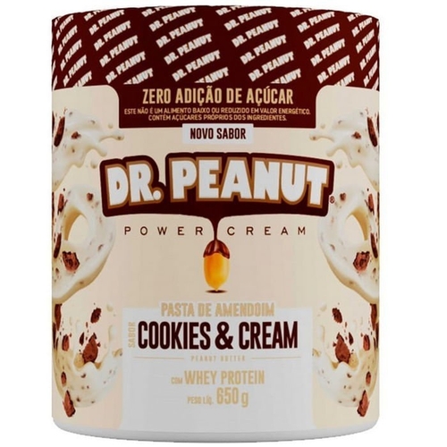 PASTA DE AMENDOIM COOKIES E CREAM 650G