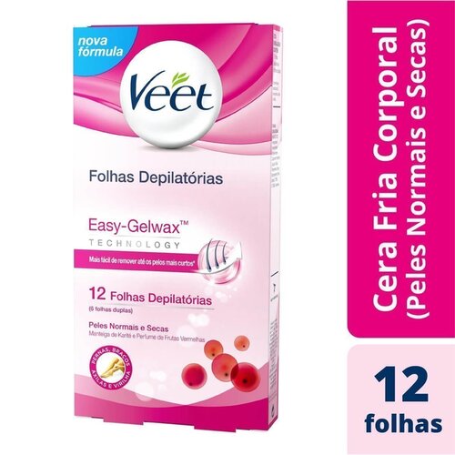 VEET CERA FRIA PELE NORMAL C/12UN