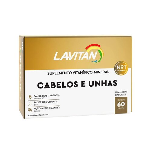 LAVITAN HAIR (CABELOS E UNHAS) C/60CAPS