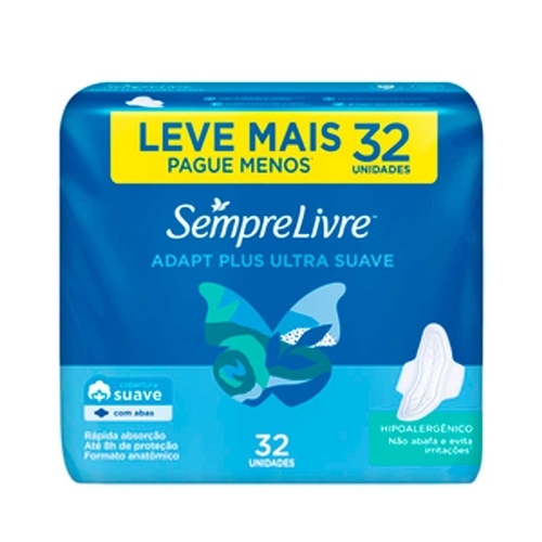 ABS SEMPRE LIVRE ULTRA SUAVE C/ABAS C/32UN