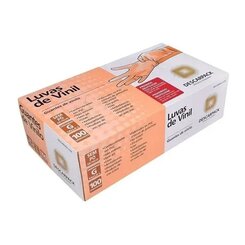 LUVA DE VINIL TAM G C/100UN