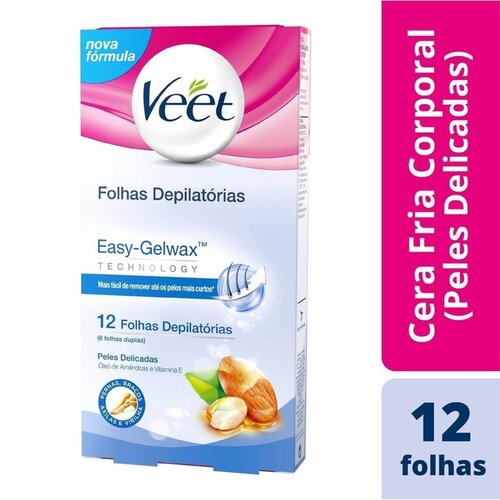 VEET CERA FRIA PELE DELICADA C/12UN