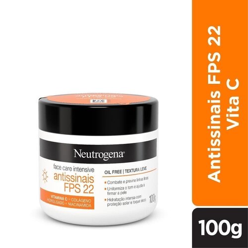 NEUTROG FACE CARE ANTISSINAIS FPS22 100G