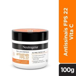 NEUTROG FACE CARE ANTISSINAIS FPS22 100G
