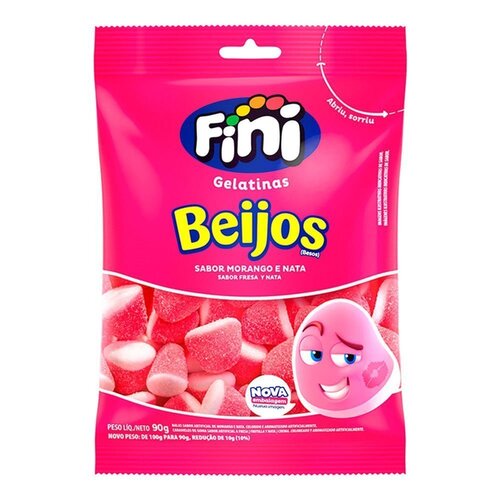 FINI BEIJOS MORANGO 100G