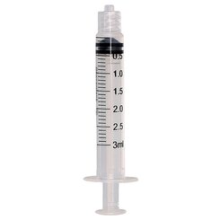 SERINGA DESC. 03ML S/AG LUER LOCK (N)