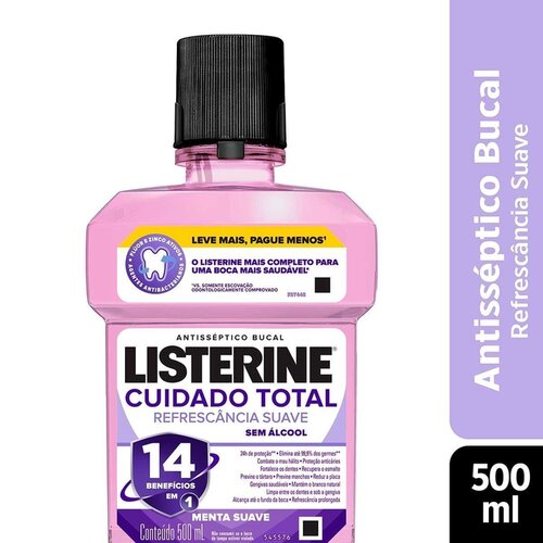 LISTERINE ZERO CUID TOTAL 500M