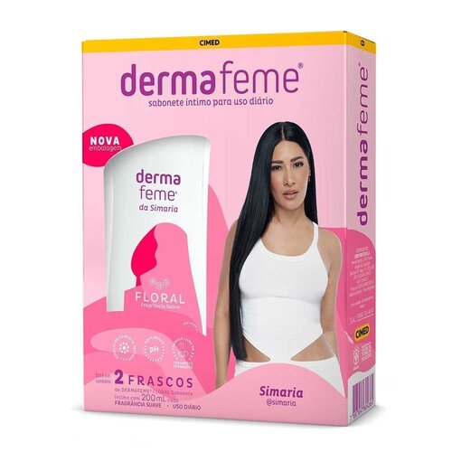 KIT DERMAFEME FLORAL 2X200ML