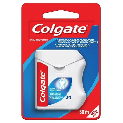 FIO DENTAL COLGATE ENCERADO 50