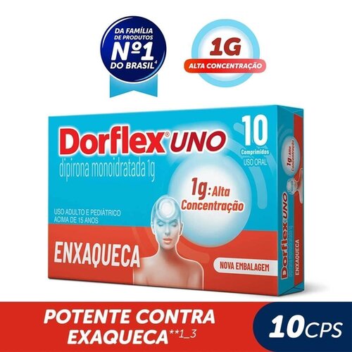 DORFLEX UNO ENXAQUECA 1G C/10CPR