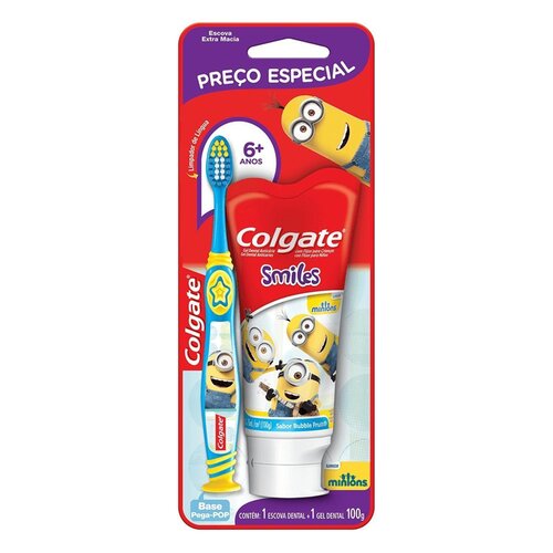 ED INF COLGATE MINIONS 6+ANOS+CD 100G