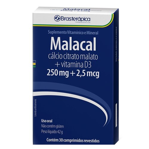 MALACAL (CALCIO+VITD) 250+2,5MCG 30COMP