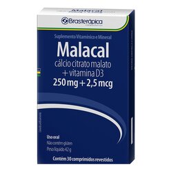 MALACAL (CALCIO+VITD) 250+2,5MCG 30COMP