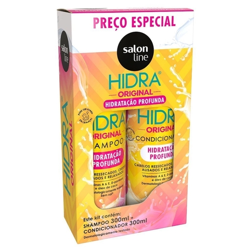 SALON LINE SHAMPOO+COND. HIDRA ORIGINAL 300ML