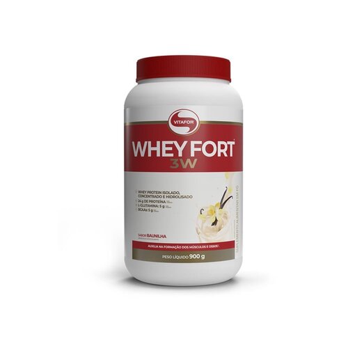 WHEY FORT 3W BAUNILHA 900G