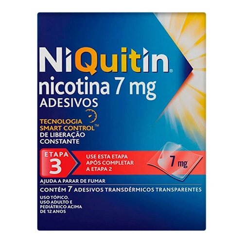 NIQUITIN 7MG C/7ADESIVOS TRANSPARENTES