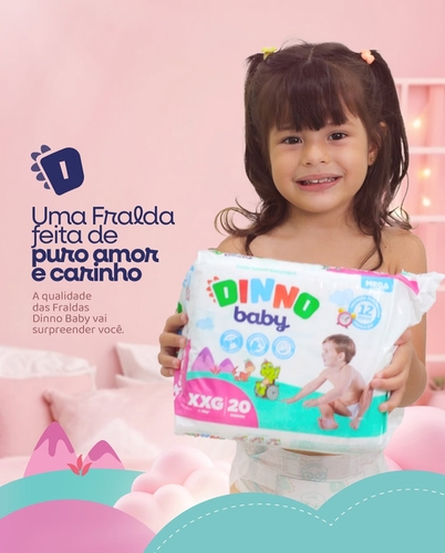 FRALDA DINNO BABY MEGA XXG20 UND