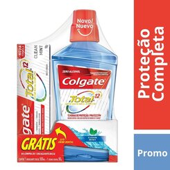 KIT ENX BUCAL CLEAN MINT COLGATE T12 500ML+T12 90G