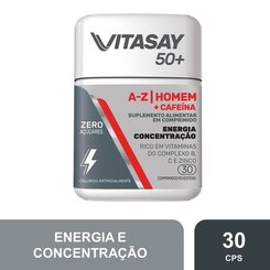VITASAY 50+AZ HOMEM+CAF C30CPR REV