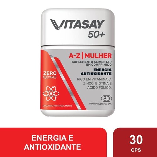 VITASAY 50+A-Z MULHER C/30CPR REV