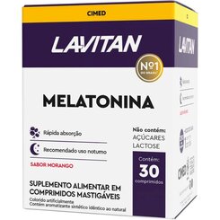 LAVITAN MELATONINA 0,21MG C/30CPR MORANGO