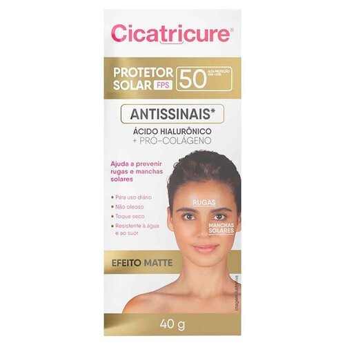 CICATRICURE PROT SOLAR MATTE FPS50 40G