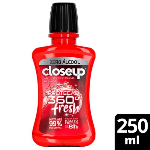 ENX. BUCAL CLOSE UP RED 250ML S/ALCOOL